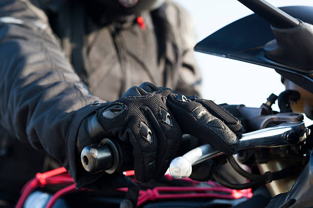 Semi Leather Riding Gloves